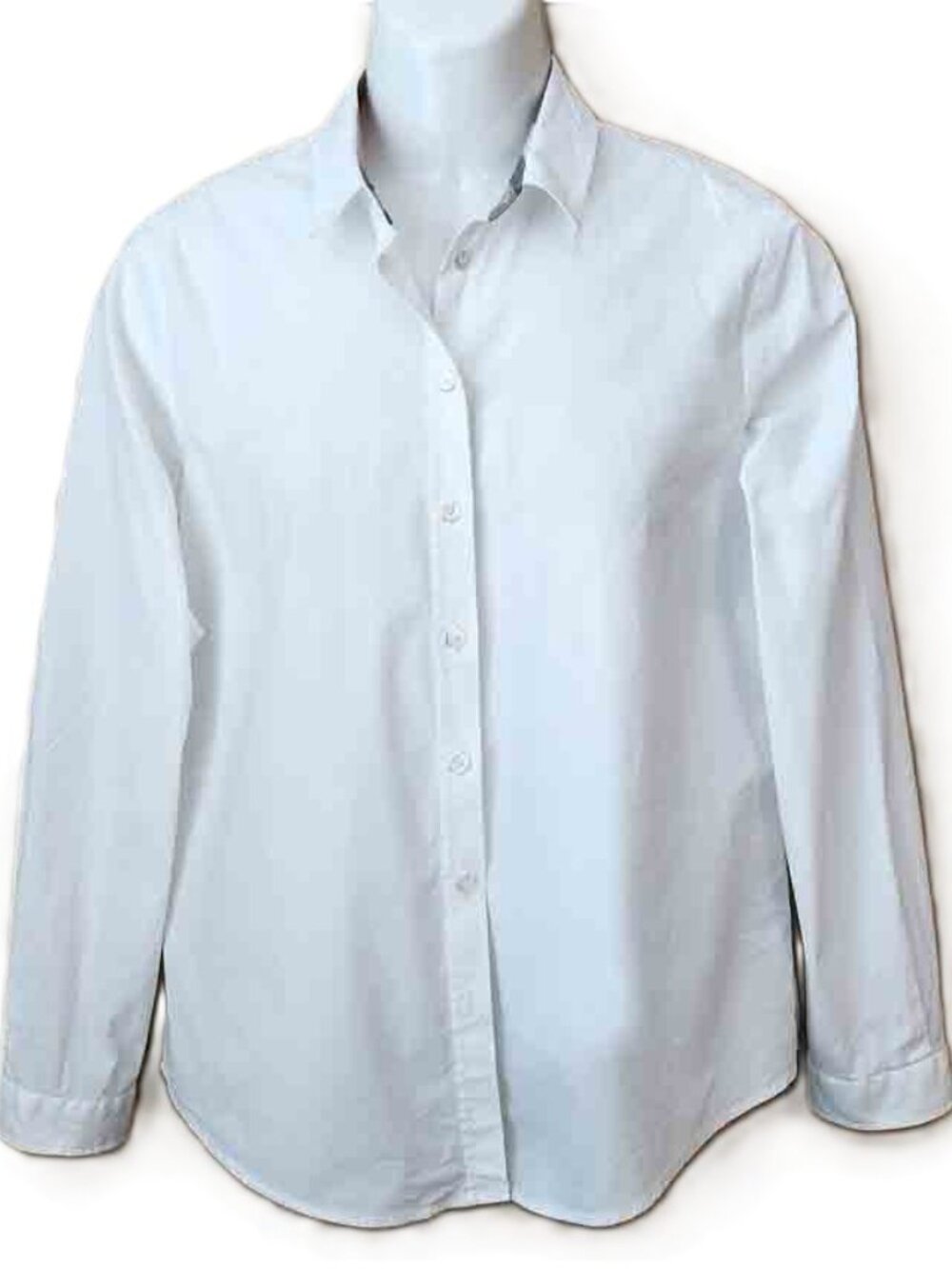 Burberry Brit Shirt Blouse Top White Button Front Women's Size XL
